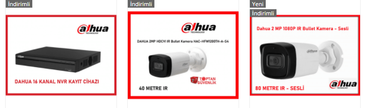 dahua güvenlik kamerası