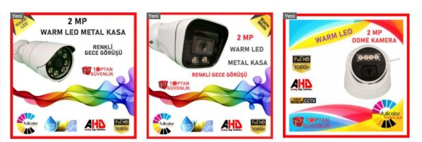warm led güvenlik kamerası